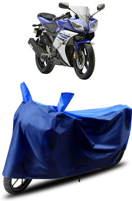 MADAFIYA Two Wheeler Cover for Yamaha(YZF-R15 V2, Blue)