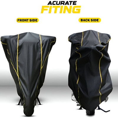 ANTHUB Waterproof Two Wheeler Cover for Royal Enfield(Bullet Electra Twinspark, Black)