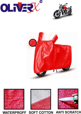 AUTOCAD Waterproof Two Wheeler Cover for TVS(Zeppelin BS6, Red)