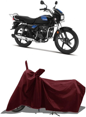 KEDIT Two Wheeler Cover for Hero(Splendor Plus, Maroon)