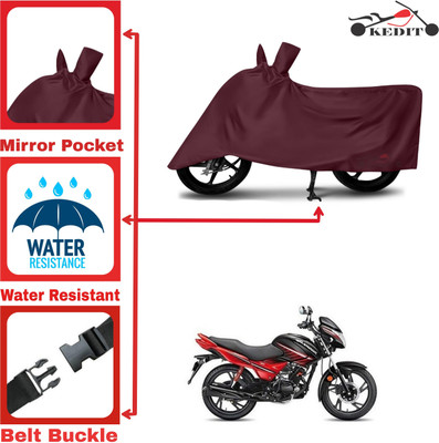 AASHTIK MART Two Wheeler Cover for Honda(New Glamour BS6, Maroon)