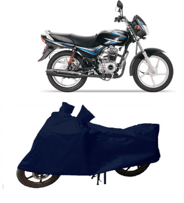 DeepShakshi AUTOMOTIVE Waterproof Two Wheeler Cover for Bajaj(CT100, Blue)