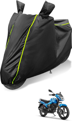 Auto Hub Waterproof Two Wheeler Cover for TVS(Victor GLX, Black)