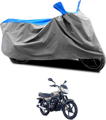 CODOKI Waterproof Two Wheeler Cover for Bajaj(CT 100, Grey, Blue)