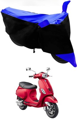 Furious3D Two Wheeler Cover for Piaggio(Vespa SXL, Blue, Black)