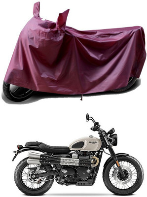 APNEK Waterproof Two Wheeler Cover for Triumph(Street Scrambler BS6, Maroon)