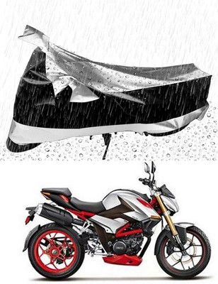 MMSSTAR Waterproof Two Wheeler Cover for Hero(XF3R BS6, Silver, Black)