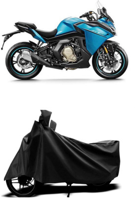 amtec Waterproof Two Wheeler Cover for CFMoto(400GT, Black)