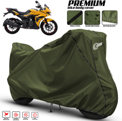 xodi Waterproof Two Wheeler Cover for Hero(MotoCorp Xtreme 200S, Green, Black)