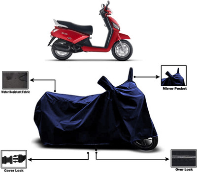 Amexride Two Wheeler Cover for Mahindra(Gusto BS6, Blue)