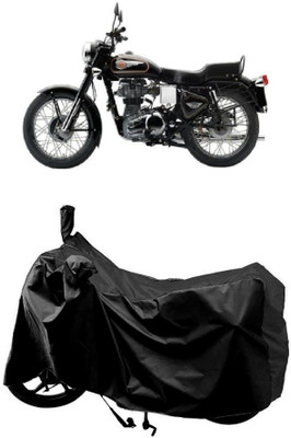 AutoKick Two Wheeler Cover for Royal Enfield(Bullet 350 Twinspark, Black)