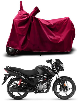 KEDIT Two Wheeler Cover for Hero(Glamour, Maroon)