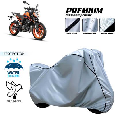 CODOKI Waterproof Two Wheeler Cover for KTM(200 Duke, Silver)