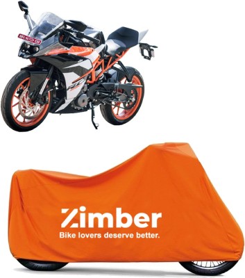 ZIMBER Two Wheeler Cover for KTM(RC 390, Orange)