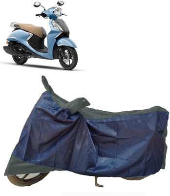 AutoKick Two Wheeler Cover for Yamaha(Fascino 125 FI, Multicolor)