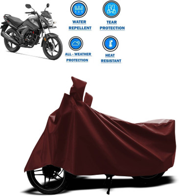 KEDIT Two Wheeler Cover for Honda(CB Unicorn, Maroon)