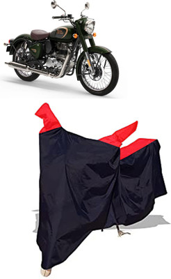 Amexride Two Wheeler Cover for Royal Enfield(Classic 350, Black)