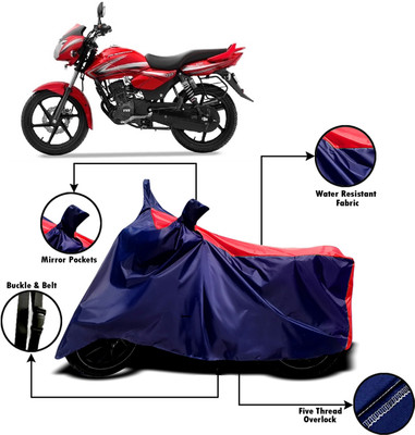 AUCTIMO Two Wheeler Cover for TVS(Phoenix 125, Multicolor)