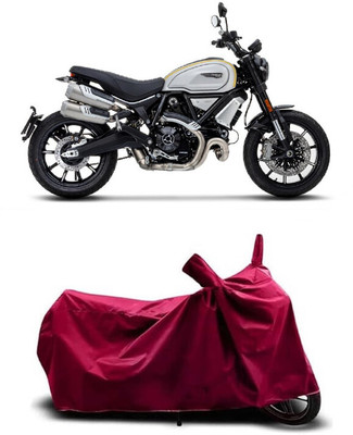 Coxtor Waterproof Two Wheeler Cover for Ducati(Scrambler 1100, Maroon)