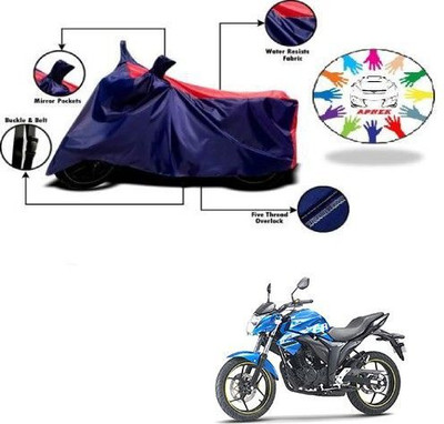 DeepShakshi AUTOMOTIVE Waterproof Two Wheeler Cover for Suzuki(Gixxer, Blue, Red)