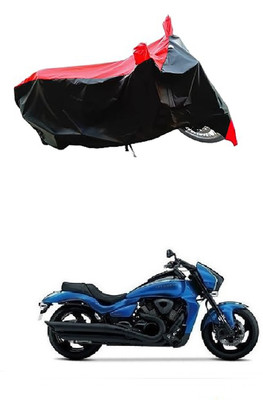VESMEI Two Wheeler Cover for Suzuki(Intruder M800, Red)