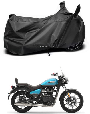 Duffel Two Wheeler Cover for Royal Enfield(Meteor BS6, Black)