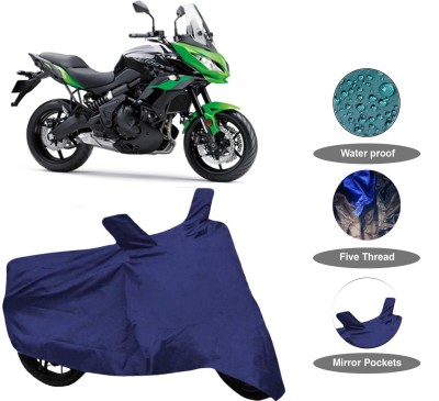 SMDP Waterproof Two Wheeler Cover for Kawasaki(Versys 650, Blue)