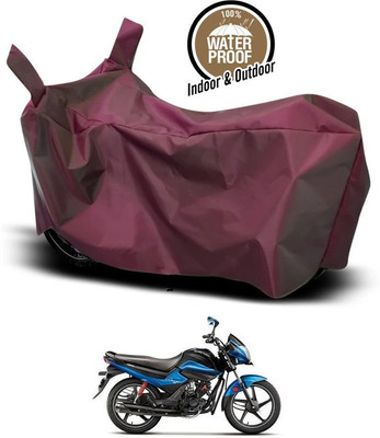 SEBONGO Waterproof Two Wheeler Cover for Hero(Splendor I Smart, Maroon)
