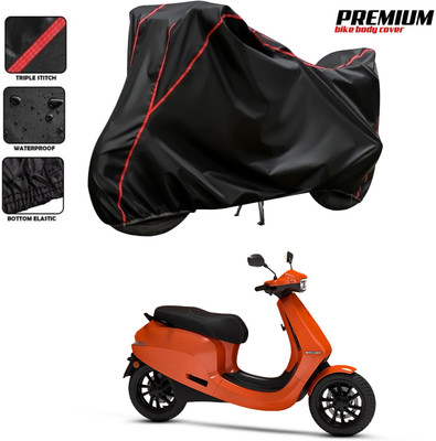 SThanaveX Two Wheeler Cover for Ola(Black)