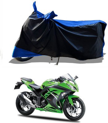 AESTRYD Two Wheeler Cover for Kawasaki(Ninja 300, Blue)