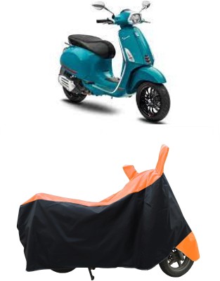 Coxtor Waterproof Two Wheeler Cover for Piaggio(Vespa, Orange)