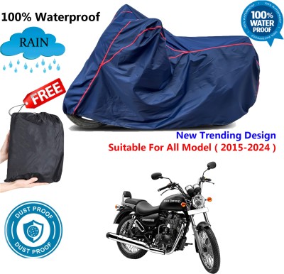 OliverX Waterproof Two Wheeler Cover for Royal Enfield(Thunderbird 500, Blue, Red)