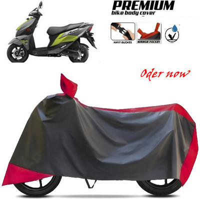 smwzxyu Waterproof Two Wheeler Cover for TVS, Hero, Honda, Bajaj(Red, Black)