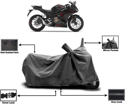 Amexride Two Wheeler Cover for Honda(CBR500R BS6, Grey)