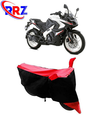 RRZ Waterproof Two Wheeler Cover for Bajaj(Pulsar RS 200, Black, Red)