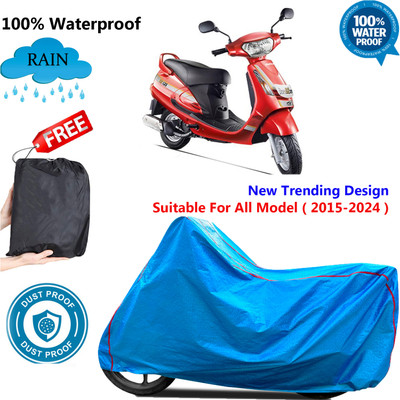 OliverX Waterproof Two Wheeler Cover for Mahindra(Duro DZ, Blue)