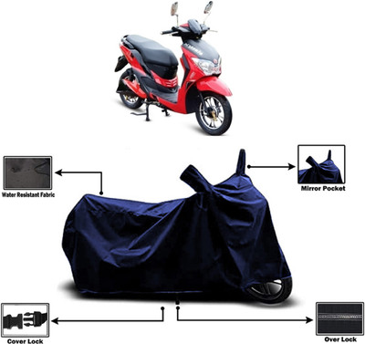Amexride Two Wheeler Cover for Hero Electric(Electric Dash BS6, Blue)