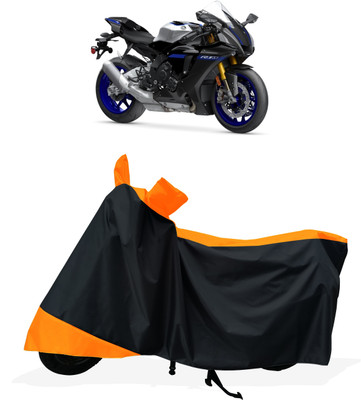 Tricway Two Wheeler Cover for Yamaha(YZF R1 M BS6, Orange)