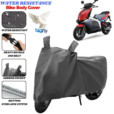 BigFly Two Wheeler Cover for TVS(Grey)
