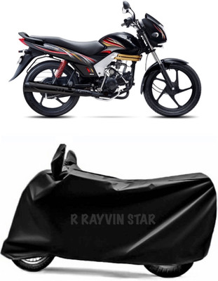 R Rayvin Star Two Wheeler Cover for Mahindra(Centuro, Black)