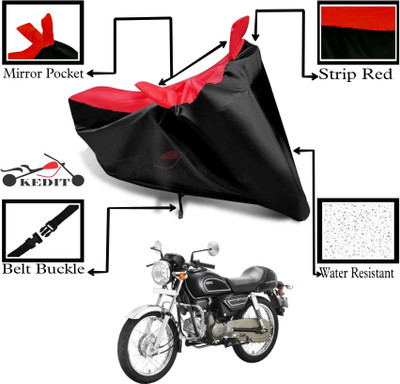 KEDIT Two Wheeler Cover for Hero(Splendor Pro Classic, Red, Black)