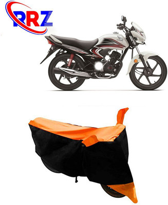 RRZ Waterproof Two Wheeler Cover for Honda(Dream Yuga, Black, Orange)