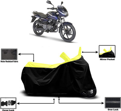 Amexride Two Wheeler Cover for Bajaj(Pulsar 150, Yellow)