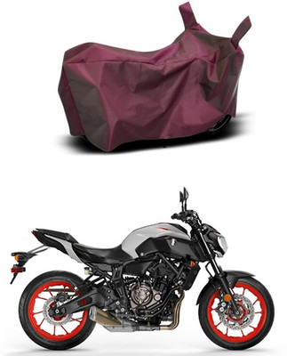 Mdstar Waterproof Two Wheeler Cover for Yamaha(MT 07, Maroon)