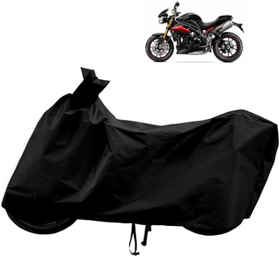 Horseyaart Waterproof Two Wheeler Cover for Triumph(Speed Triple ABS, Black)