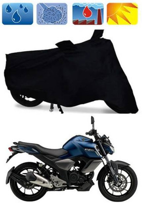 smwzxyu Waterproof Two Wheeler Cover for Yamaha(FZ S FI New BS6, Black)