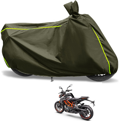 Euro Care Waterproof Two Wheeler Cover for KTM(250 Duke, Green)