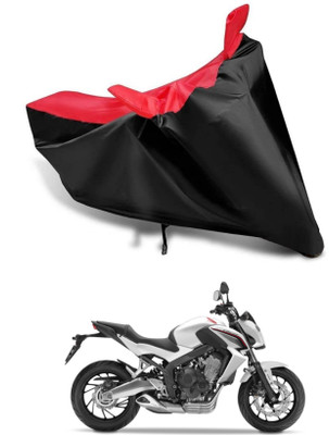 KEDIT Two Wheeler Cover for Honda(CB1000R Plus, Red, Black)