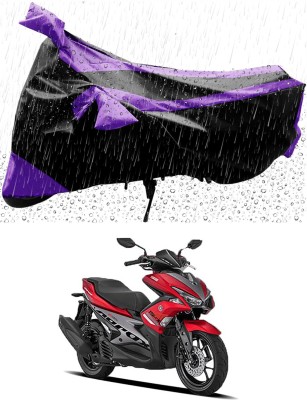 AUTOGARH Two Wheeler Cover for Yamaha(Aerox 155 Maxi, Purple, Black)