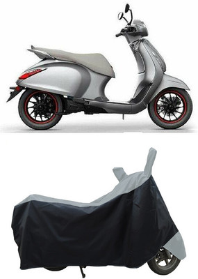 Coxtor Waterproof Two Wheeler Cover for Bajaj(Urbanite Chetak BS6, Grey)